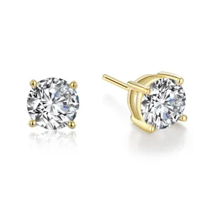 4 CTW 4 Prong Stud Earrings