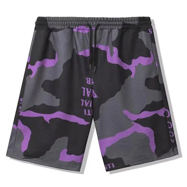 Anti Social Social Club Cotton Candy Black Camo Shorts