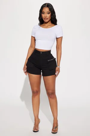 Back Alley Cargo Short. - Black
