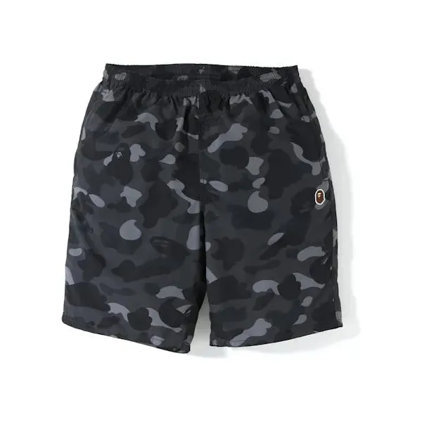 BAPE Color Camo Beach Shorts Black