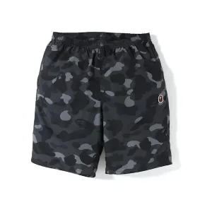BAPE Color Camo Beach Shorts Black