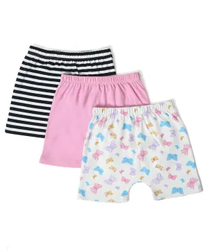 Buddy Kids Printed Shorts- Pack of 3
