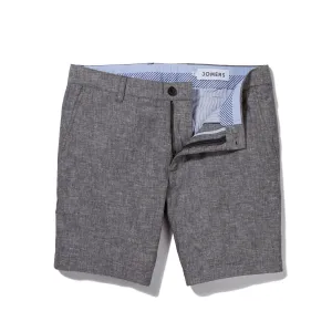 Cary - Gray Japanese Cotton Linen Chambray Shorts