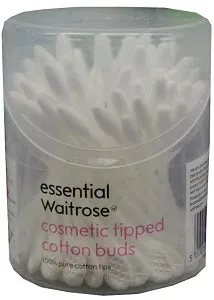 Essential Waitrose Costmestic Tipped Cotton Buds x80