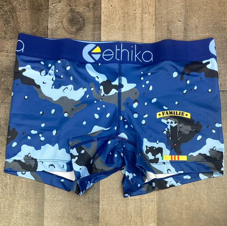 Ethika- deep sea camo boy shorts (women)
