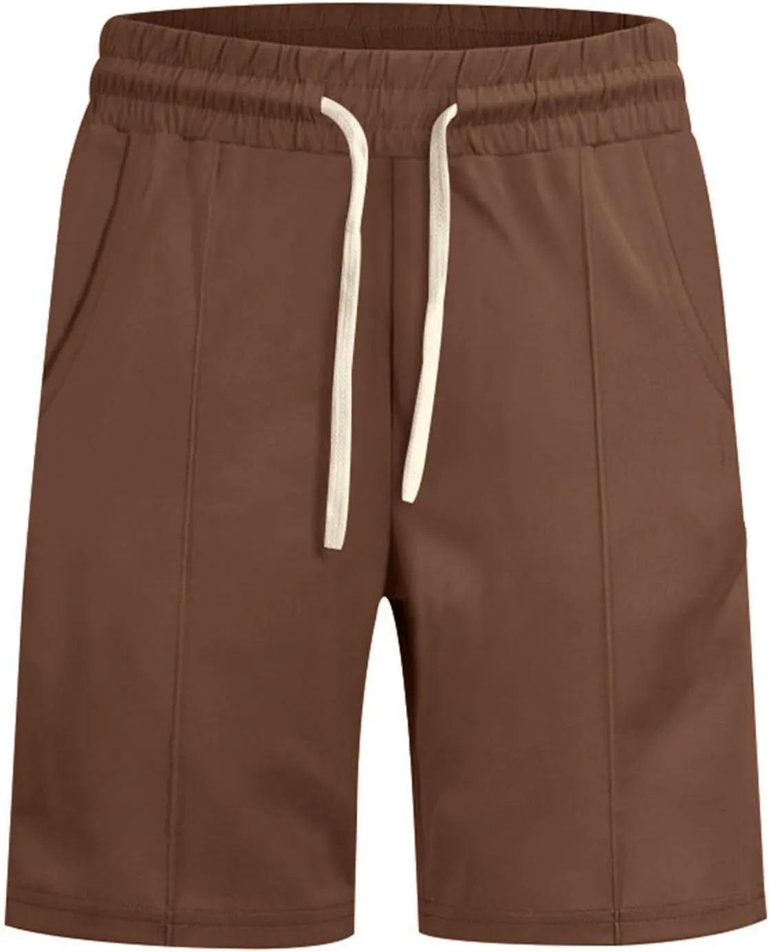 Golf Shorts Men Fashion Patchwork Solid Workout Short Pants Drawstring Elastic Waist Breathable Five Quarter Pants