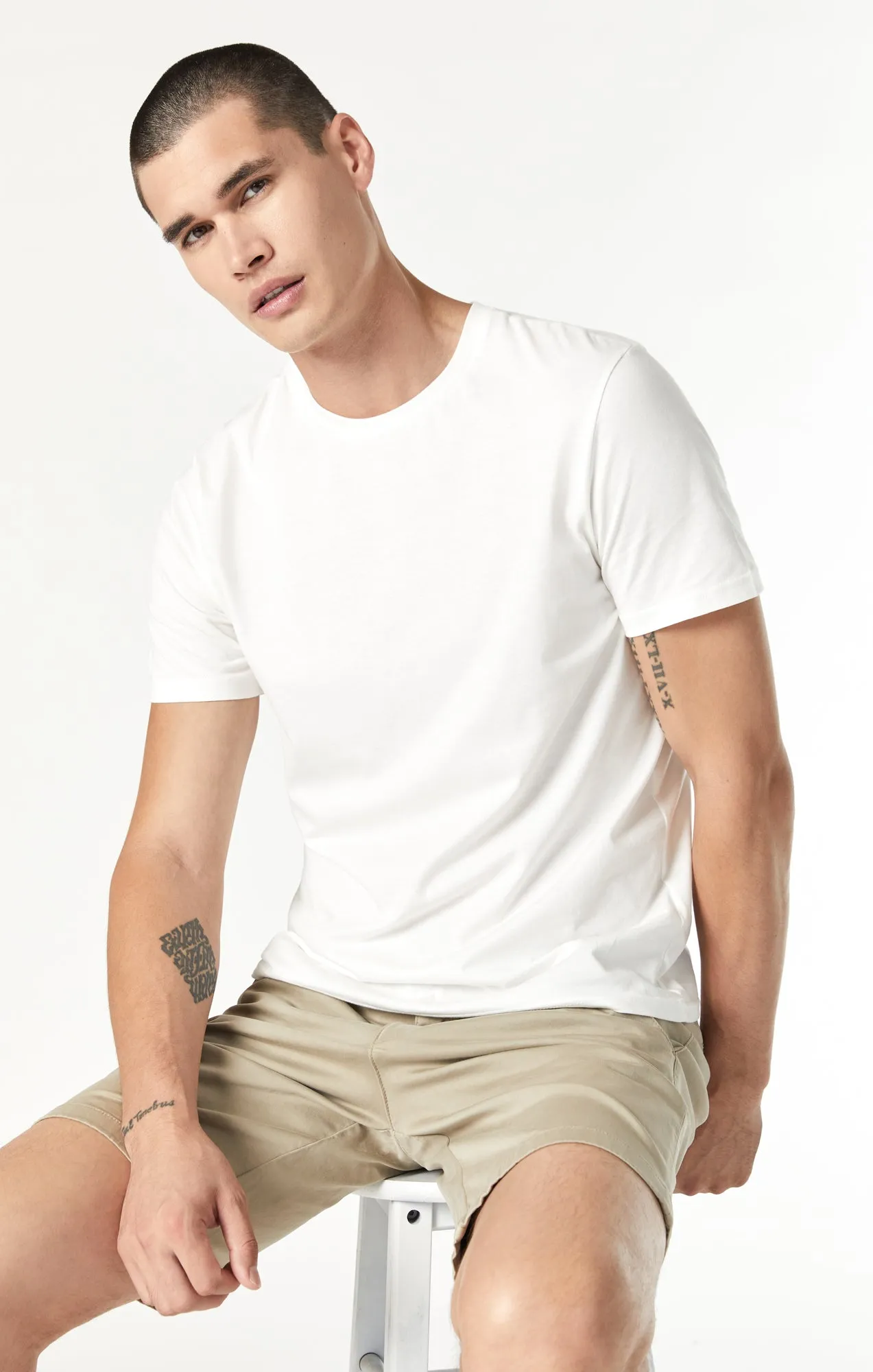 JACOB CROP  SHORTS IN ALUMINUM TWILL