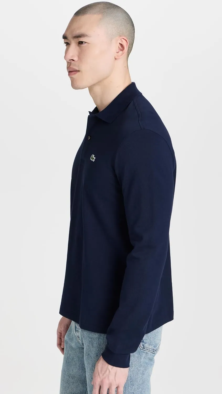 Lacoste Mens Classic Long Sleeve Pique Polo Shirt