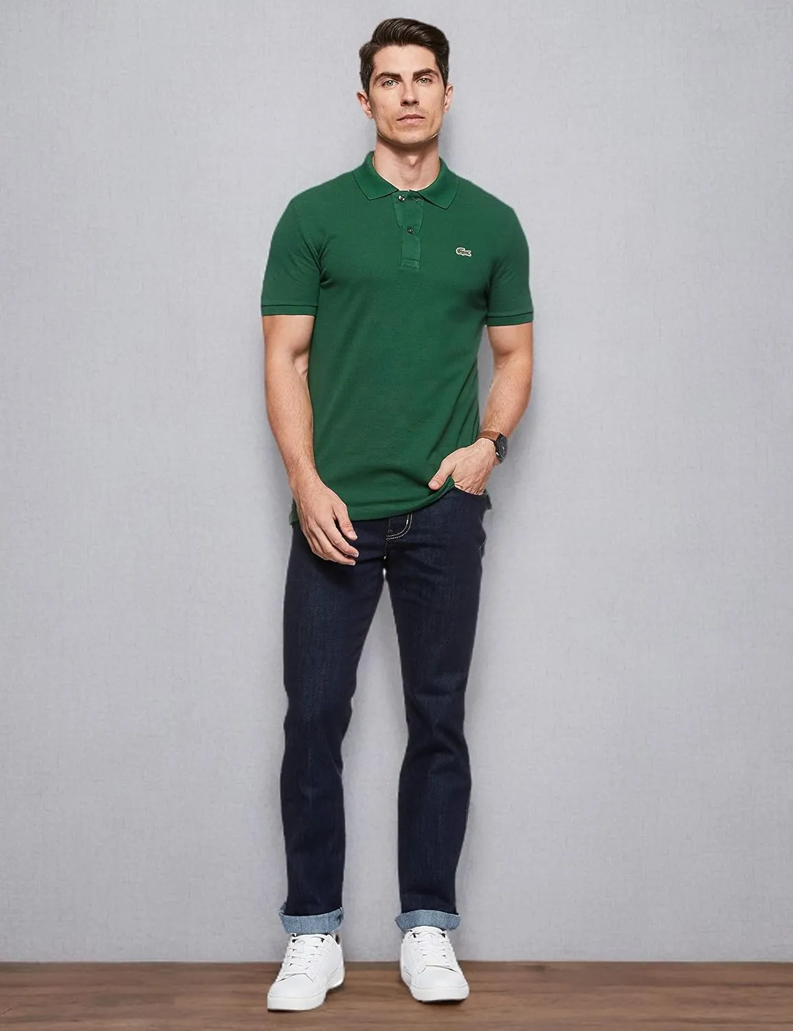 Lacoste Men's Short Sleeve Classic Pique Polo Shirt