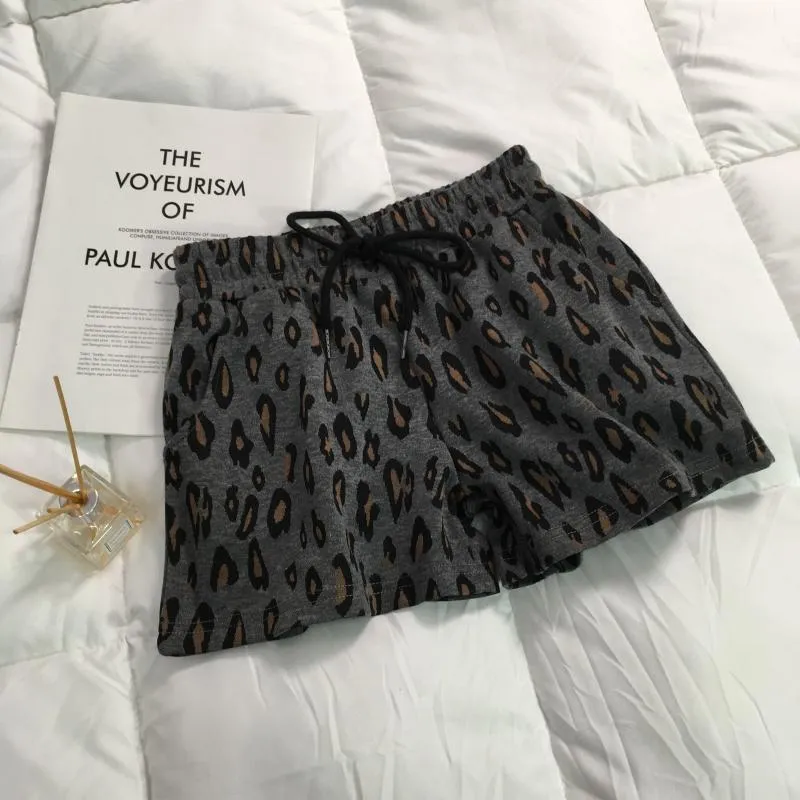 Leopard Animal Print Elastic Waist Comfy Shorts