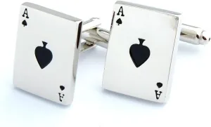 Men's Classic Shape Funny Playing Cufflinks with Gift Box