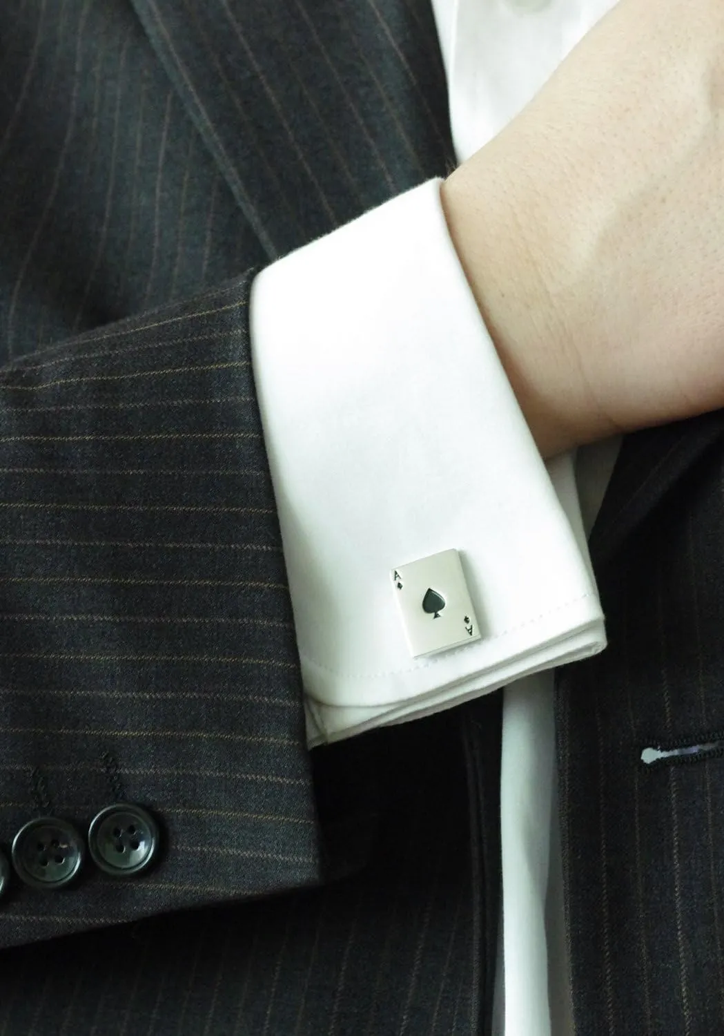 Men's Classic Shape Funny Playing Cufflinks with Gift Box