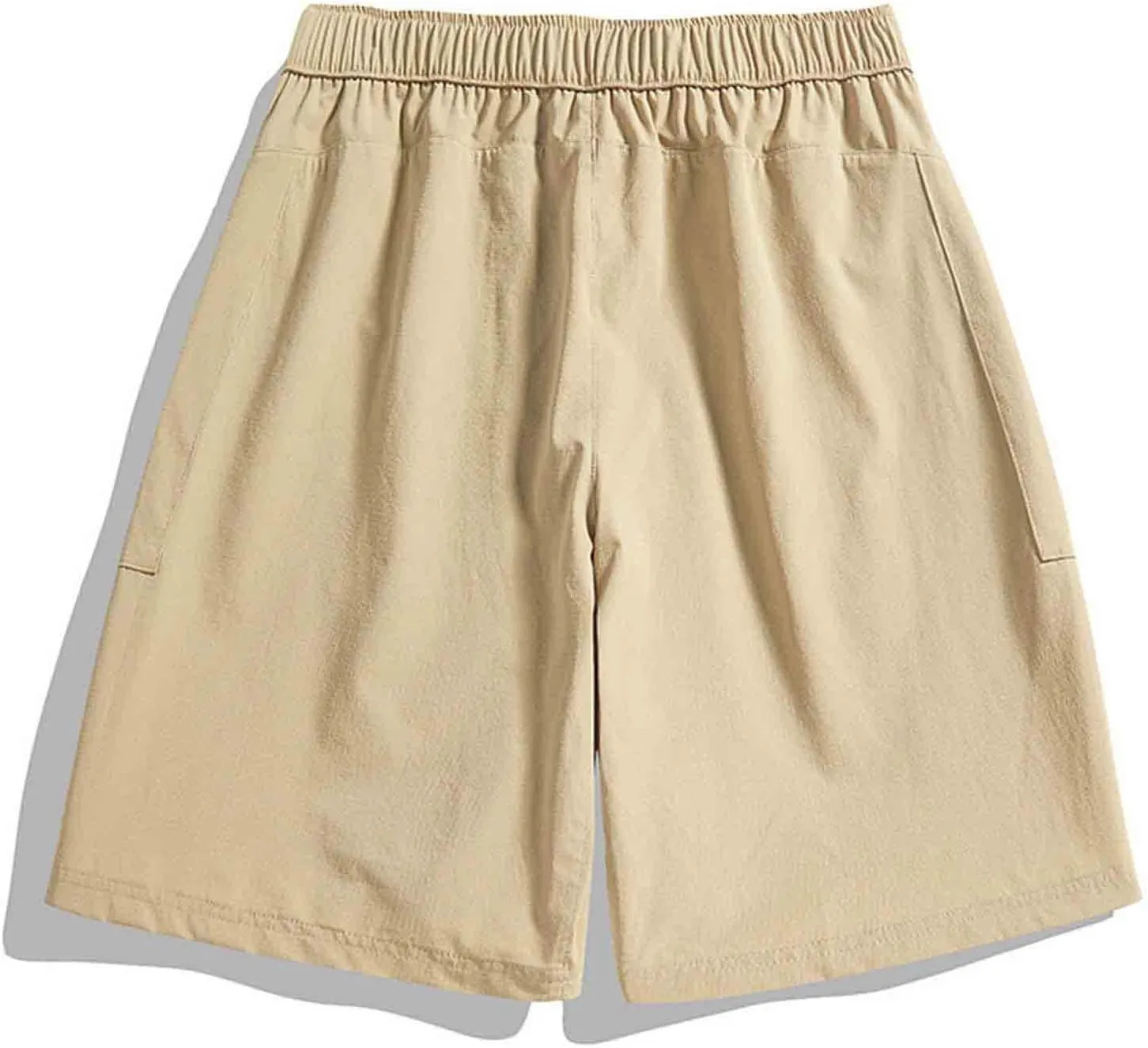 Mens Quick Dry Athletic Running Shorts Gym Workout Athletic Elastic Waist Hybrid Stretch Short Pants with Pockets