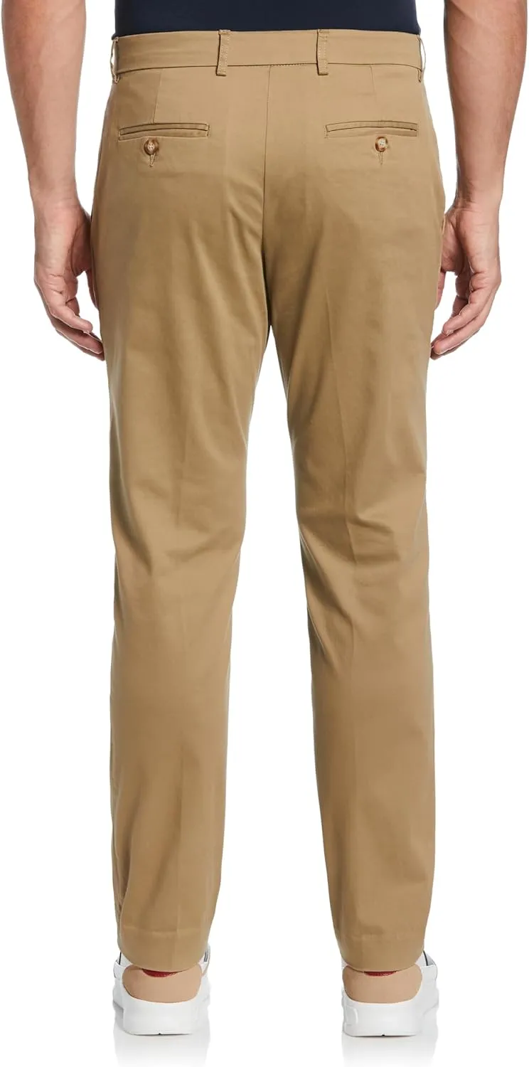 Perry Ellis Men's Portfolio Essentials Slim Fit Cotton Active Waistband Dress Pant