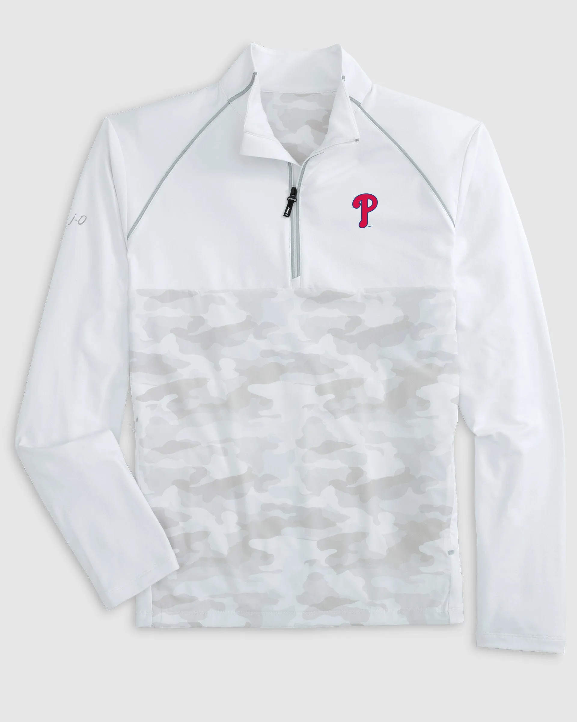 Philadelphia Phillies Keiser Camo Mixed Media 1/4 Zip