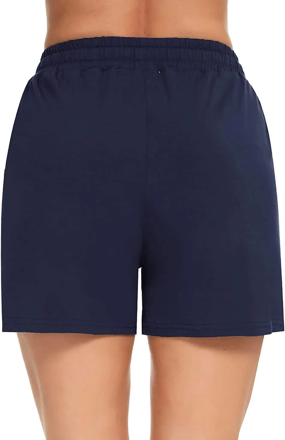 Prosoft&Hawiton Womens Cotton Pajama Shorts Comfy Sleeping Shorts Sleepwear Lounge Pj Bottoms with Drawstring & Pockets