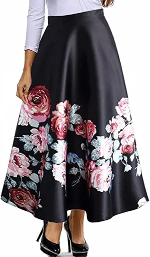 RED DOT BOUTIQUE 930 - Plus Size Ethnic African Print Long Maxi Skirt