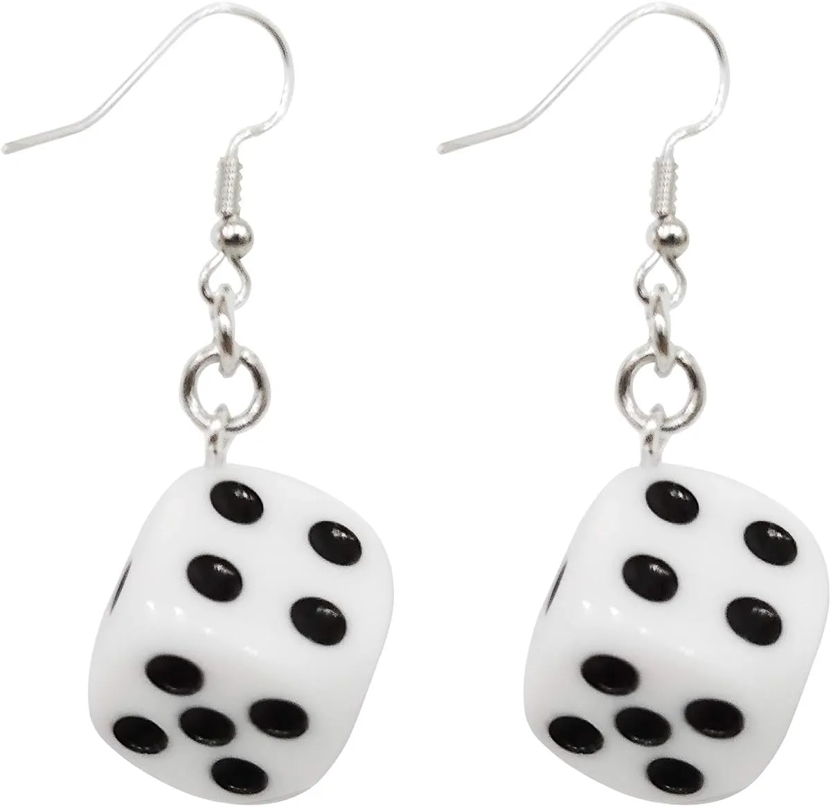 ROSTIVO Dice Earrings for Women Weird Earrings Funny Novelty Dangle Earrings Cube Earrings Gag Gifts Cute Lesbian Earrings