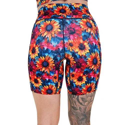 Shorts | Watercolor Sunflowers