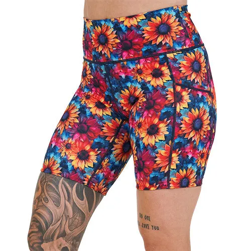 Shorts | Watercolor Sunflowers
