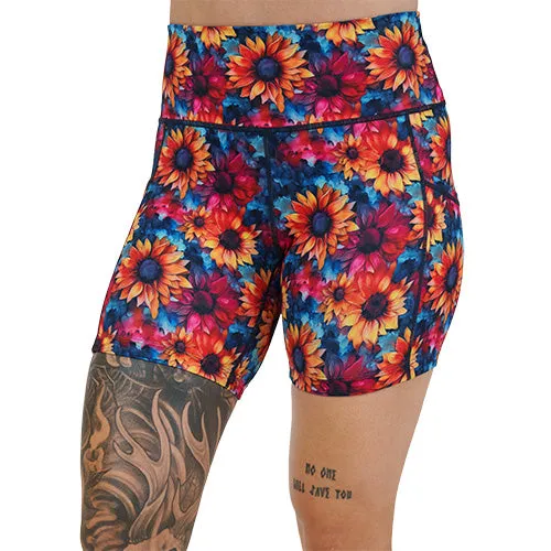 Shorts | Watercolor Sunflowers