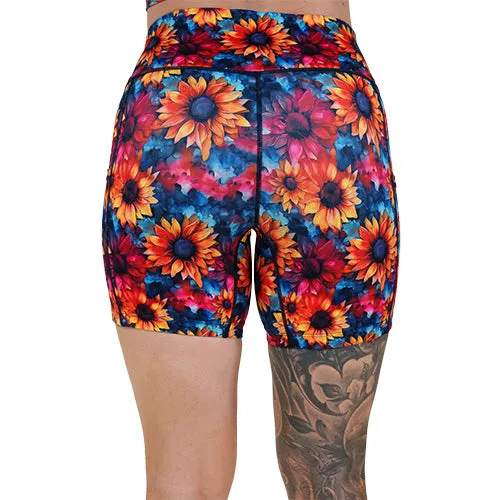 Shorts | Watercolor Sunflowers