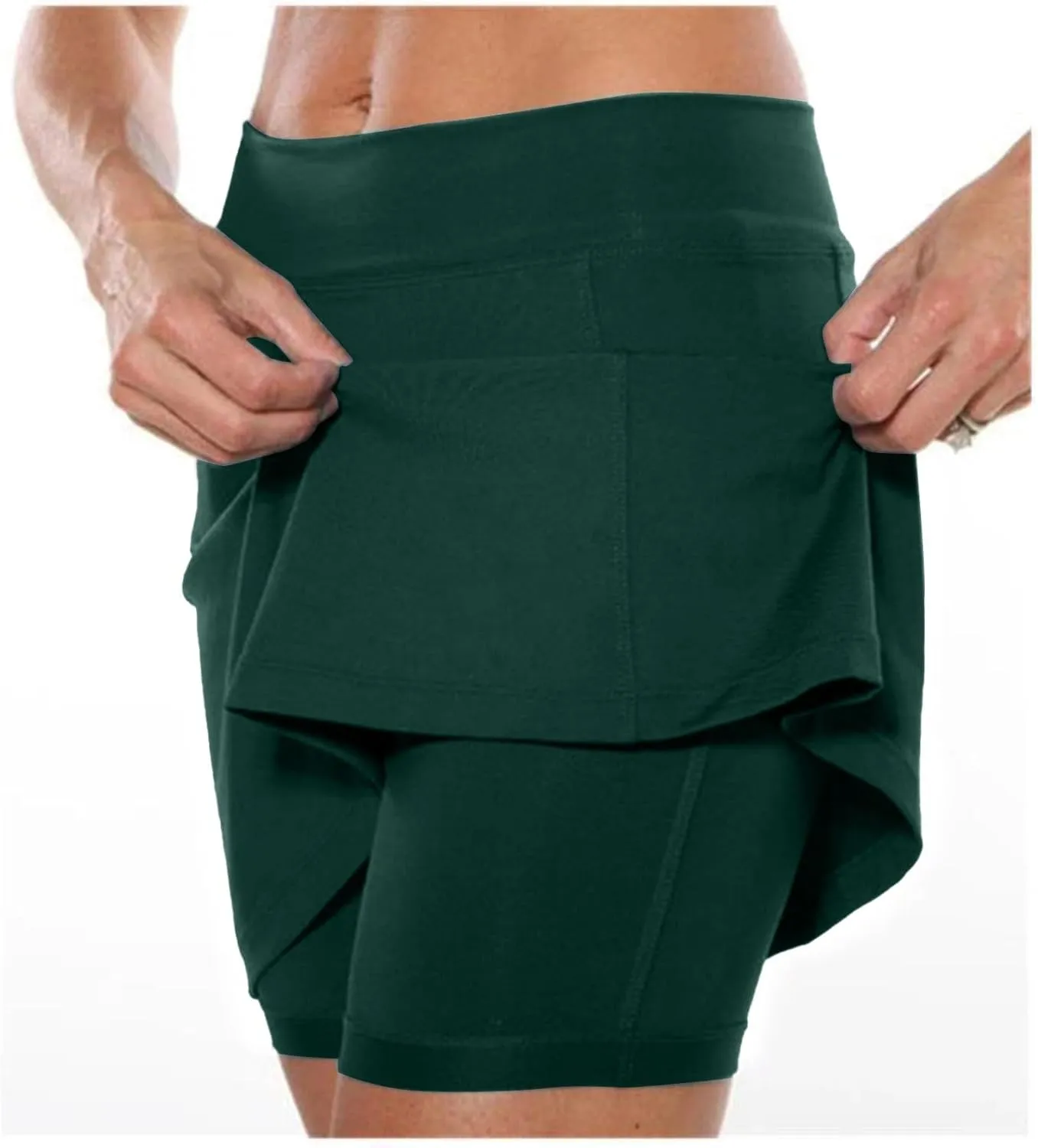 Skorts for Woman with Pockets Women's Casual Athletic Golf Skirts Tummy Control Plus Size Dressy 2025 Summer Skort
