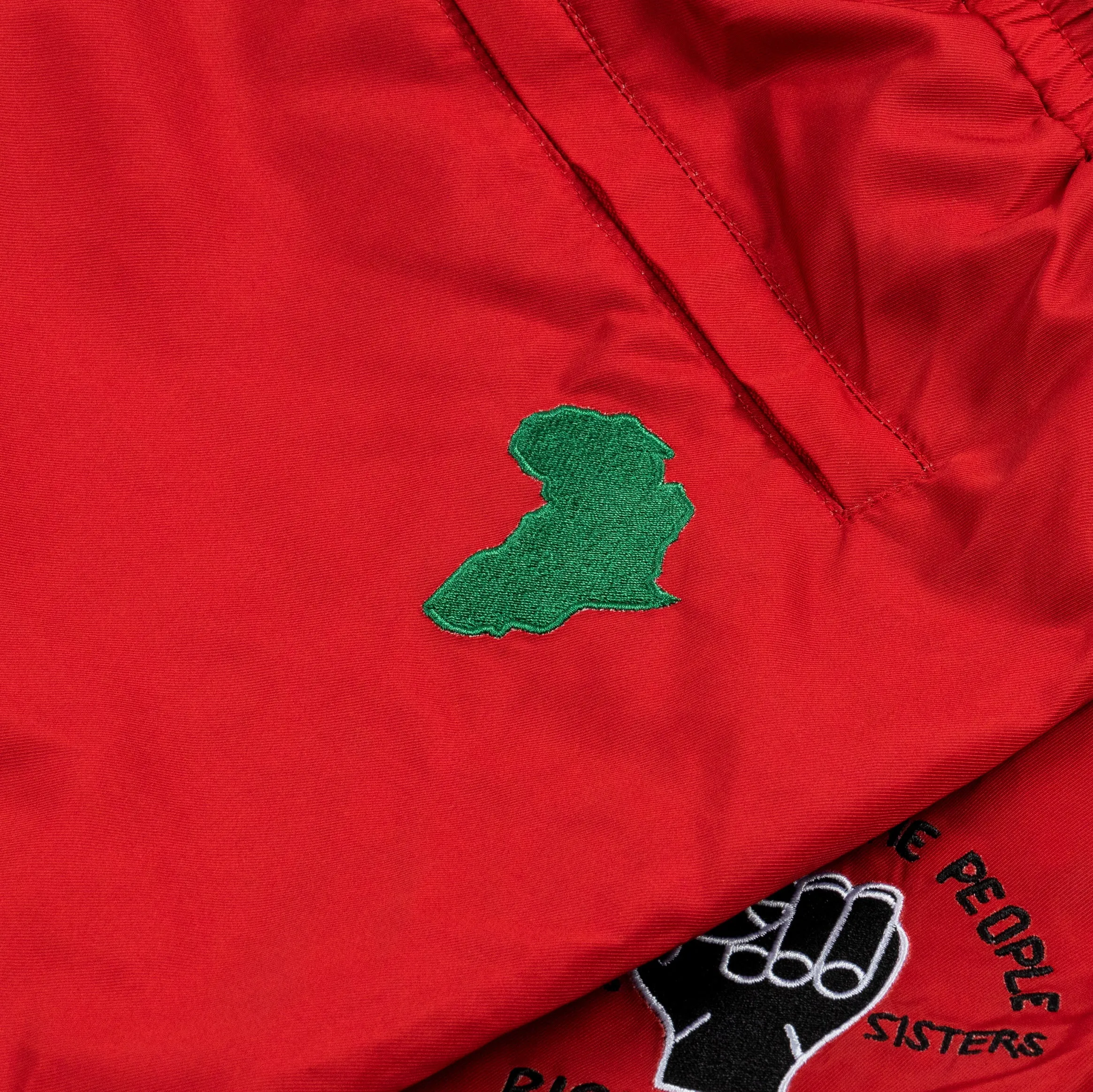 SP x Malcolm X Logo Hybrid Mens Shorts (Red)