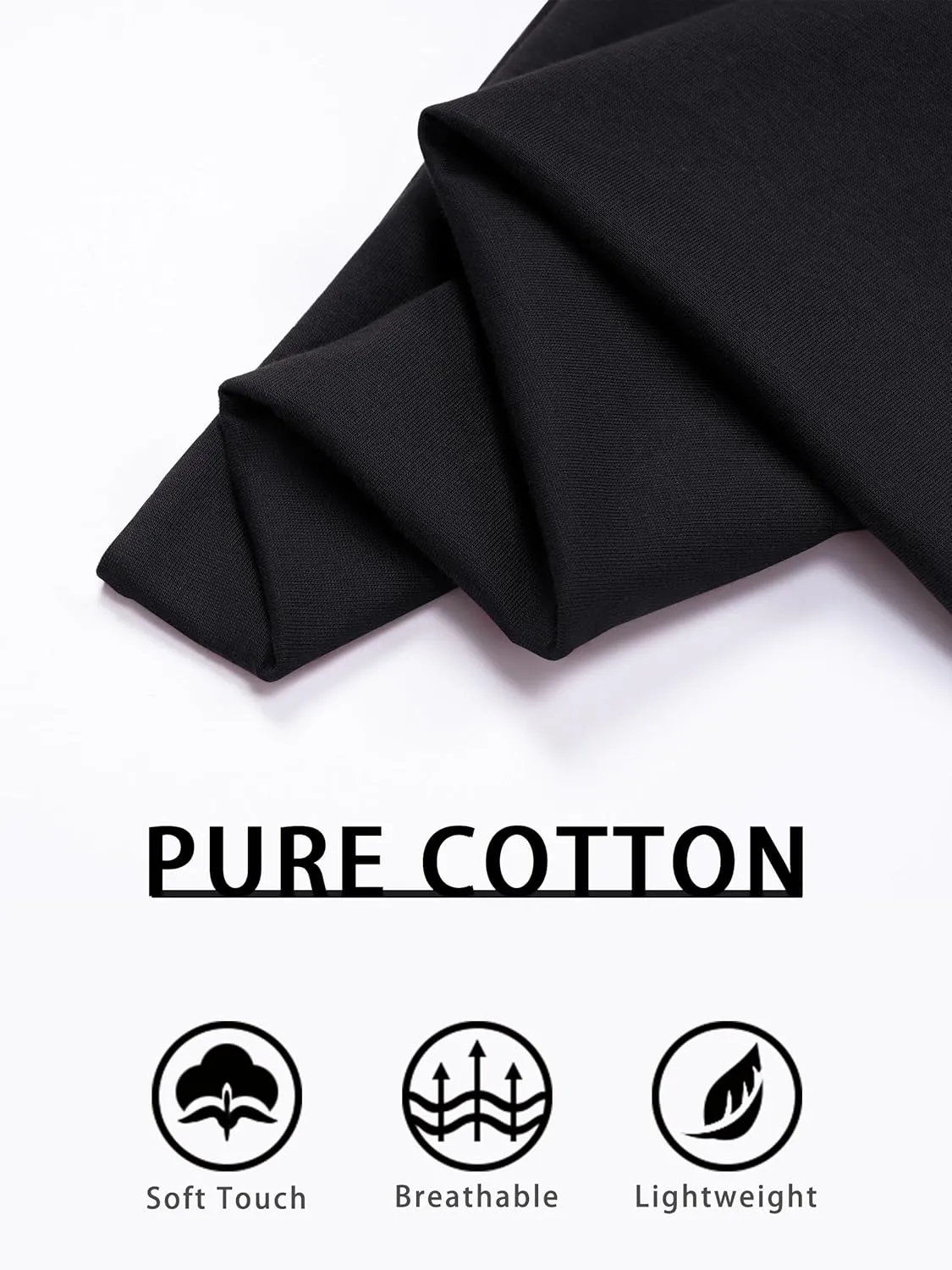 TACVASEN Men's Cotton Henley Shirts Long Slevee 3-Button with Pocket Moisture Wicking Casual Shirts