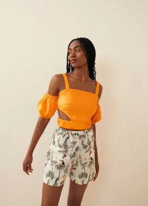 Tropics Print Trouser Short