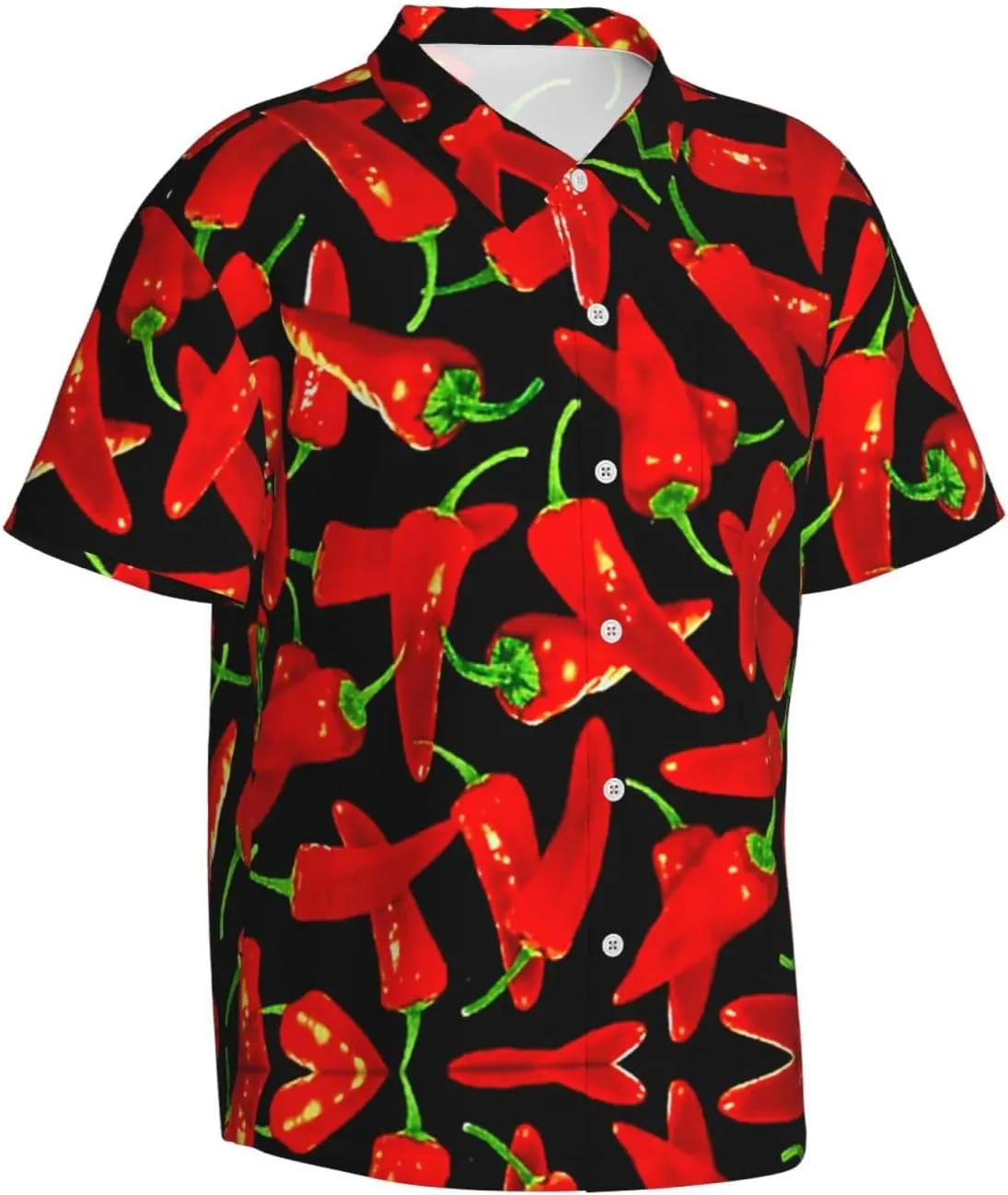 Vintage Sunflower Black Background Mens Hawaiian Shirt Short Sleeve Casual Button Up Tropical Summer Beach Shirt