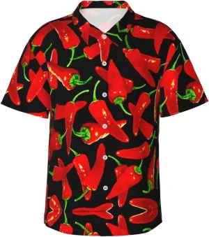 Vintage Sunflower Black Background Mens Hawaiian Shirt Short Sleeve Casual Button Up Tropical Summer Beach Shirt