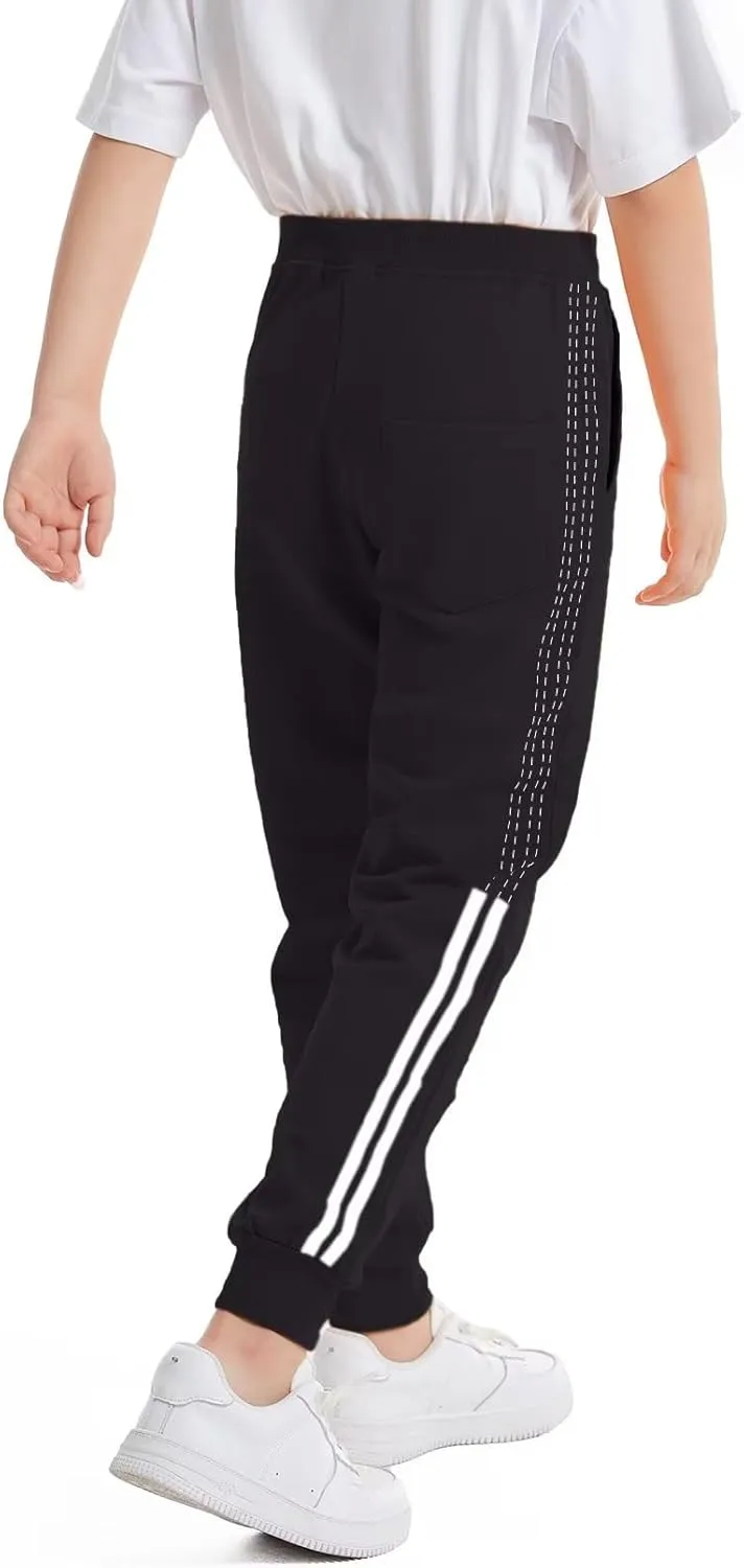 Welity Boys' Cotton Jogger Pants, 4-12 Years