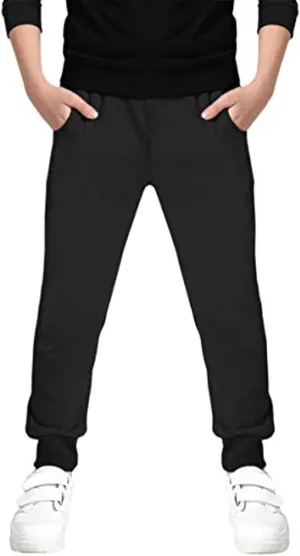 Welity Boys' Cotton Jogger Pants, 4-12 Years