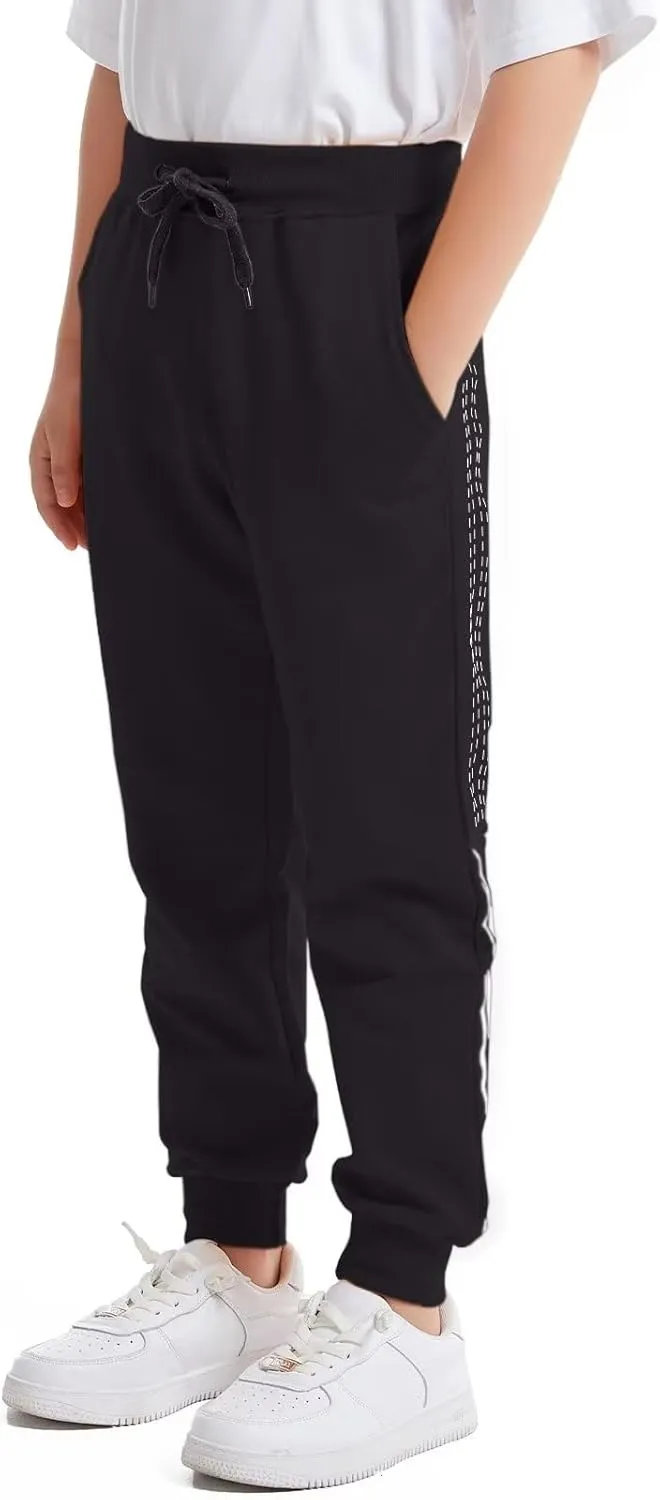 Welity Boys' Cotton Jogger Pants, 4-12 Years