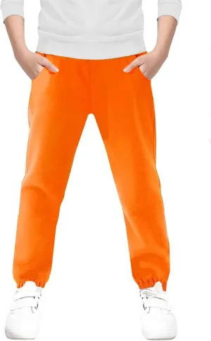 Welity Boys' Cotton Jogger Pants, 4-12 Years