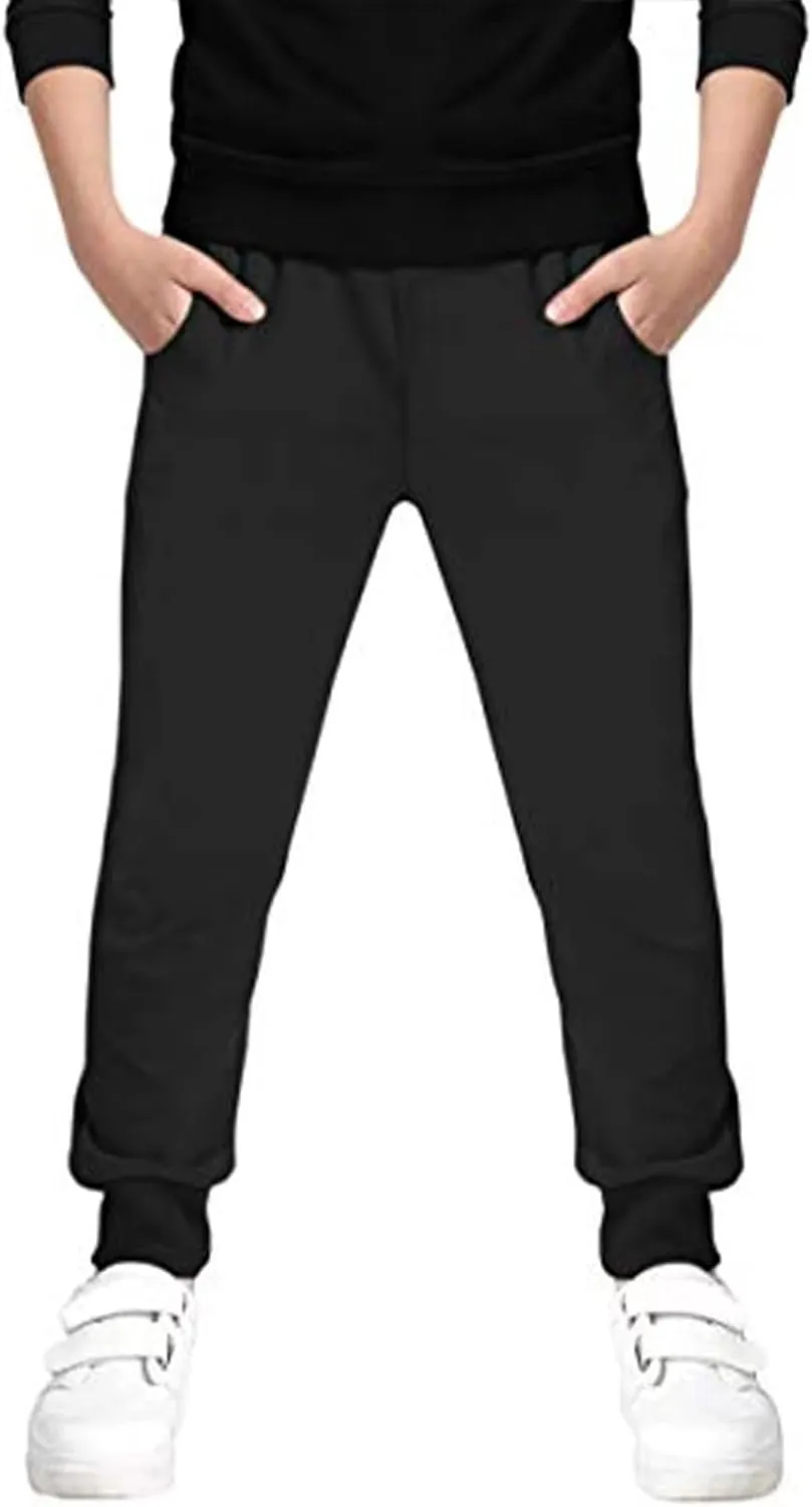 Welity Boys' Cotton Jogger Pants, 4-12 Years