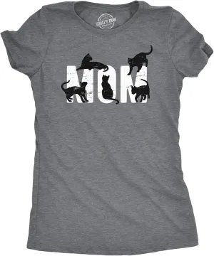 Womens Dog Mom and Cat Mom Funny T Shirts Cute Pet Tees for Women with Cats or Dogs