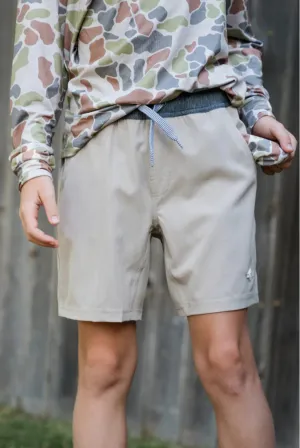 Youth Athletic Short- Khaki